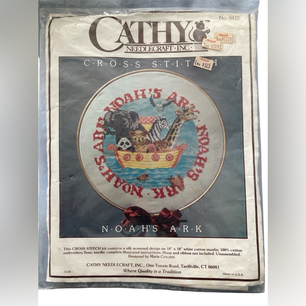 Cathy Needlecraft Noah's Ark Cross-Stitch Kit by Marie Crocetti